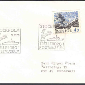 Stockholm 2.2.73 – Trelleborg i Postmuseum