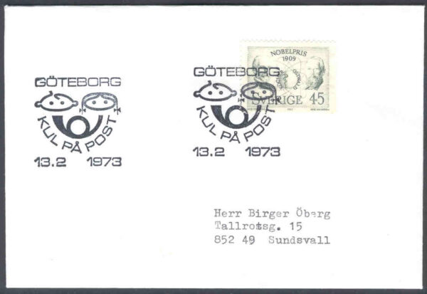Göteborg 13.2 1973 - Kul på post
