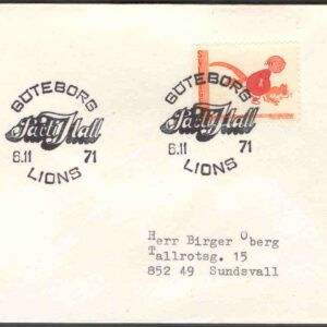 Göteborg 6.11.71 Lions PartiHall