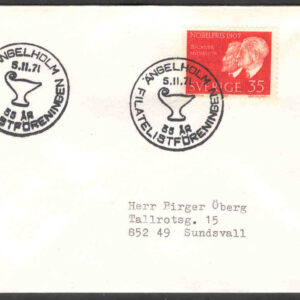 Ängelholm 5.11.71 Filatelistföreningen 35 år