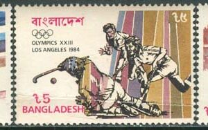 Bangladesh – M  220-222 OS i Los Angeles 1984 bla Landhockey, 3 kpl **
