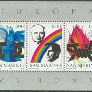 San Marino – M BL  14 Nya Europa Föds bla G Bush, Block **