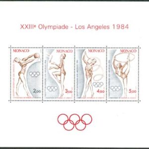 Monaco – M BL  25 OS i Los Angeles 1984 Sportgymnastik, Block **