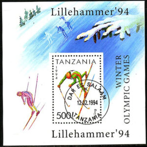 Tanzania – M BL 239 OS i Lillehammer 1994 – Skidor, Block