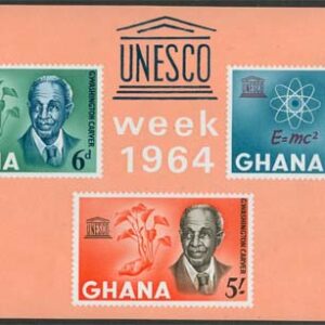 Ghana – M BL  13 UNESCO bl.a. Albert Einstein FN, block **
