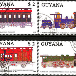 Guyana – M 2475-2478 Järnväg, 4 kpl stpl