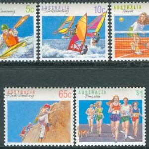 Australien – M 1182-1186 IF Sport bla Windsurfing & Tennis, 5 kpl **