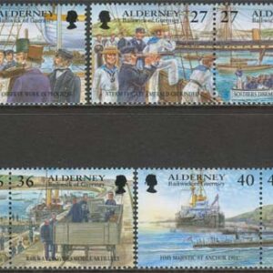 Alderney – M  180-186 Båtar – Alderneys Historia, fin serie 7 olika **