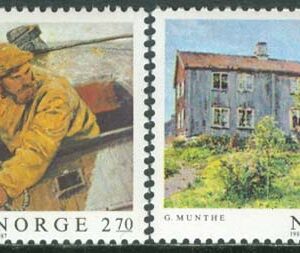 Norge – F 1017-1018 Norsk Målarkonst VII, 2 kpl **