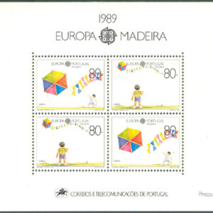 Madeira – M BL  10 Europa CEPT 1989 – Barnlekar, Block **