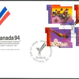 Kanada – FDC 1994-08-15 – 15:e Commonwealth-Spelen 1994, serie 4 kpl