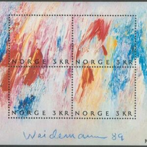 Norge – F BL  11 Konst – Norsk bildkonst, J Weidemann, Block **