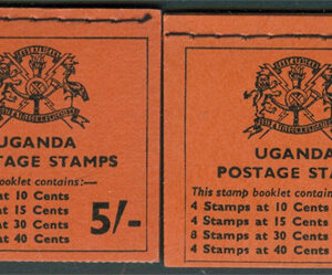 Uganda – M  106-107, 109-110 Häften 2 st med Blommor 40 st Frimärken **