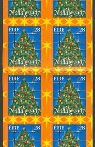Irland – M 1033 Häfte Julfrimärken 1997, 20 märken **