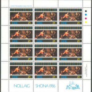 Irland – M  611 Jul 1986 – Kungar & Herdar, Miniark kpl **