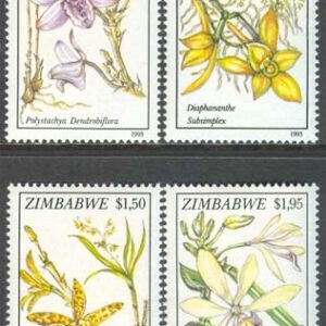 Zimbabwe – M  510-513 Blommor – Orkidéer, 4 kpl **