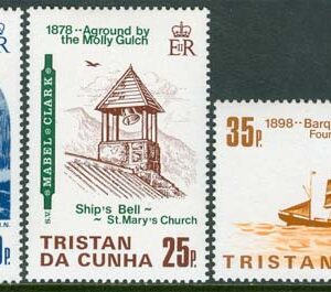 Tristan da Cunha – M  381-383 Båtar – Skeppsvrak II, 3 kpl **