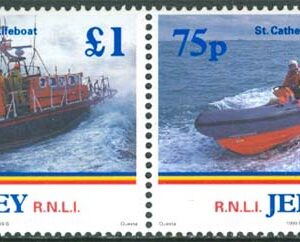Jersey – M  871-872 Båtar – Räddningsbåtar bla Jessie Eliza, 2 kpl **