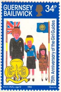 Guernsey – M  324 Scouting för Kvinnor 75 år, 1 kpl **