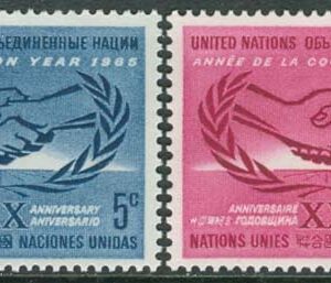 FN New York – M  154-155 FN 20 år 1965, 2 kpl **