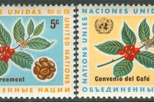 FN New York – M  168-169 Internationellt kaffeavtal, 2 kpl **