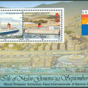 Isle of Man – M BL  18 Fartyg – Frim. Utställ. GENOVA 92, Block **