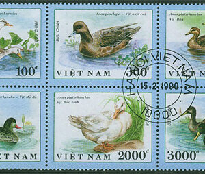 Vietnam – M 2120-2125 Fåglar – Änder, 6-block stpl