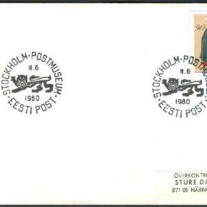 Stockholm 11/6-80 Eesti Post Postmuseum