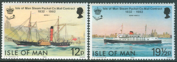 Isle of Man - M  215-216 Postfartyg - Steam Packet Company, 2 kpl **