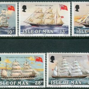 Isle of Man – M  250-254 Båtar – Segelfartyg i Karranflottan, 5 kpl **