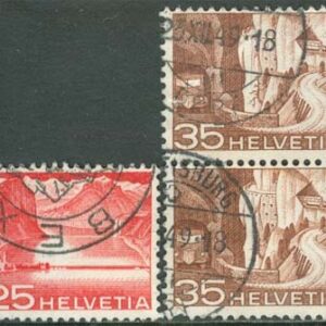 Schweiz – M  534, 536 Landskap & Vyer, märke + par