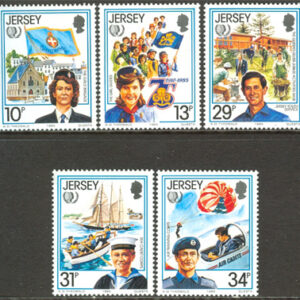 Jersey – M  350-354 Uniformer bla Scouting, fin serie 5 kpl **