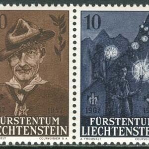 Liechtenstein – M  361-360 Scouting Minnesmärken, par kpl **
