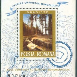 Rumänien – M BL 121 Europeiska Byggvårdsåret 1975, fint Block **