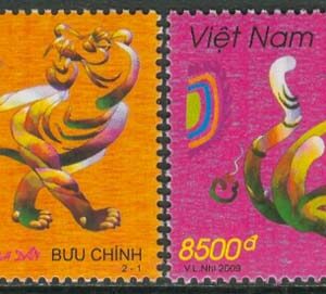 Vietnam – M 3539-3540 Katter – Tigerns År – Kinesiska Nyåret, 2 kpl **