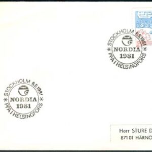 Stockholm 6/5-81 Nordia 1981 PFA i Helsingfors