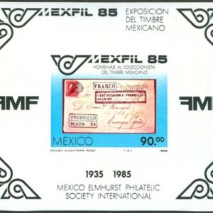 Mexiko – M BL  28 Post i Mexiko – Utställ. MEXFIL 85, Block **
