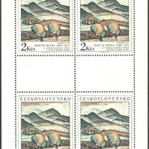 Tjeckoslovakien – M 2979 Konst – Nationalgalerian XXI, Miniark **