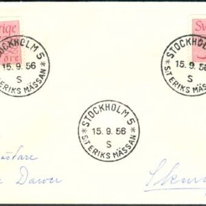 Stockholm 5 15/9-56 S:T Eriks Mässan