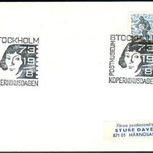 Stockholm 19/8-73 Postmuseum Kopernikusdagen