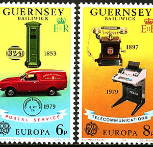 Guernsey – M  189-190 Europa CEPT 1979 Post- och telehistoria, 2 kpl **