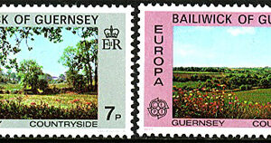 Guernsey – M  147-148 Europa CEPT 1977 Landskap, 2 kpl **