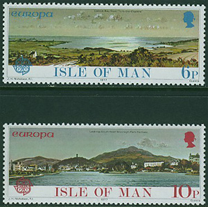 Isle of Man – M   95-96 Europa CEPT 1977 Landskap, 2 kpl **