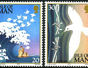 Isle of Man – M  627-628 Europa CEPT 1995 Fred och Frihet, 2 kpl **