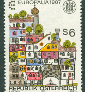 Österrike – M 1876 Europa CEPT 1987 Arkitektur, 1 kpl **