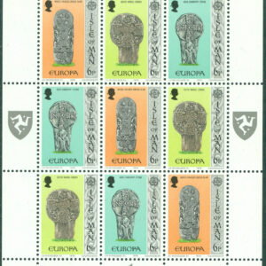 Isle of Man – M  122-127 Europa CEPT 1978 Minnesmärken, 2 st miniark kpl **