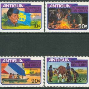 Antigua – M  639-642 Scouting på Antigua 50 år, 4 kpl **
