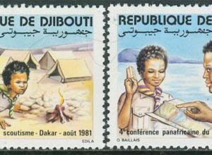 Djibouti – M  308-309 Scouting – Konferensen 1981 – Djur, 2 kpl **