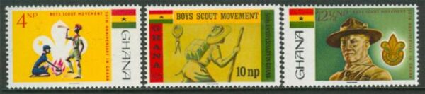 Ghana - M  319-321 A Scouting i Ghana 50 år, 3 kpl **