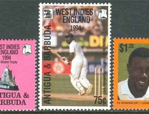 Antigua & Barbuda – M 2011-2013 Sport – Kricket – England-Västindien 100 år, 3 kpl **